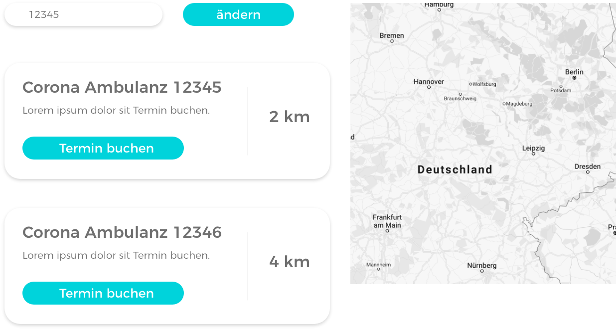 Placeholder mit Landkarte